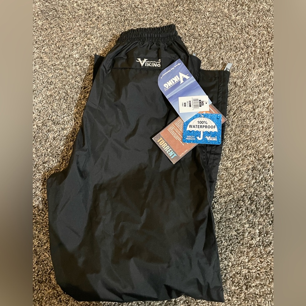 Unisex rain pants small